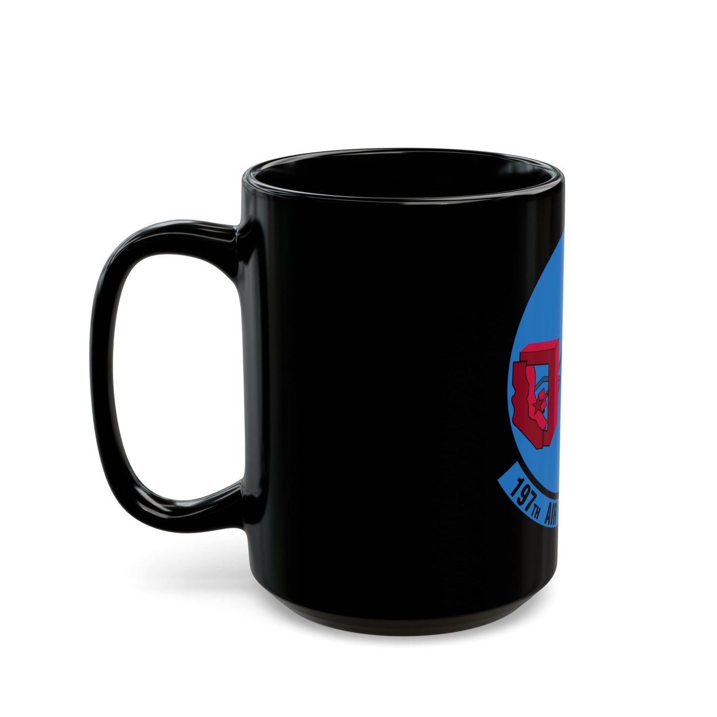 197 Air Refueling Squadron (U.S. Air Force) Black Coffee Mug-The Sticker Space