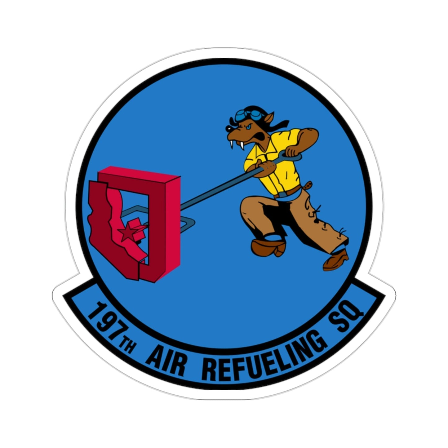 197 Air Refueling Squadron (U.S. Air Force) STICKER Vinyl Die-Cut Decal-2 Inch-The Sticker Space