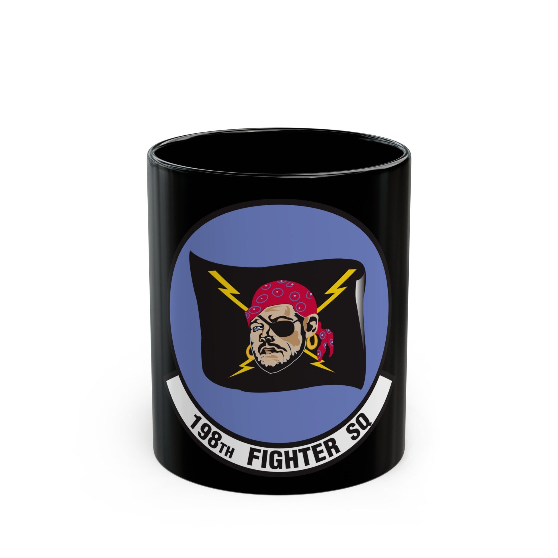 198 Fighter Squadron (U.S. Air Force) Black Coffee Mug-11oz-The Sticker Space
