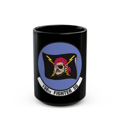 198 Fighter Squadron (U.S. Air Force) Black Coffee Mug-15oz-The Sticker Space