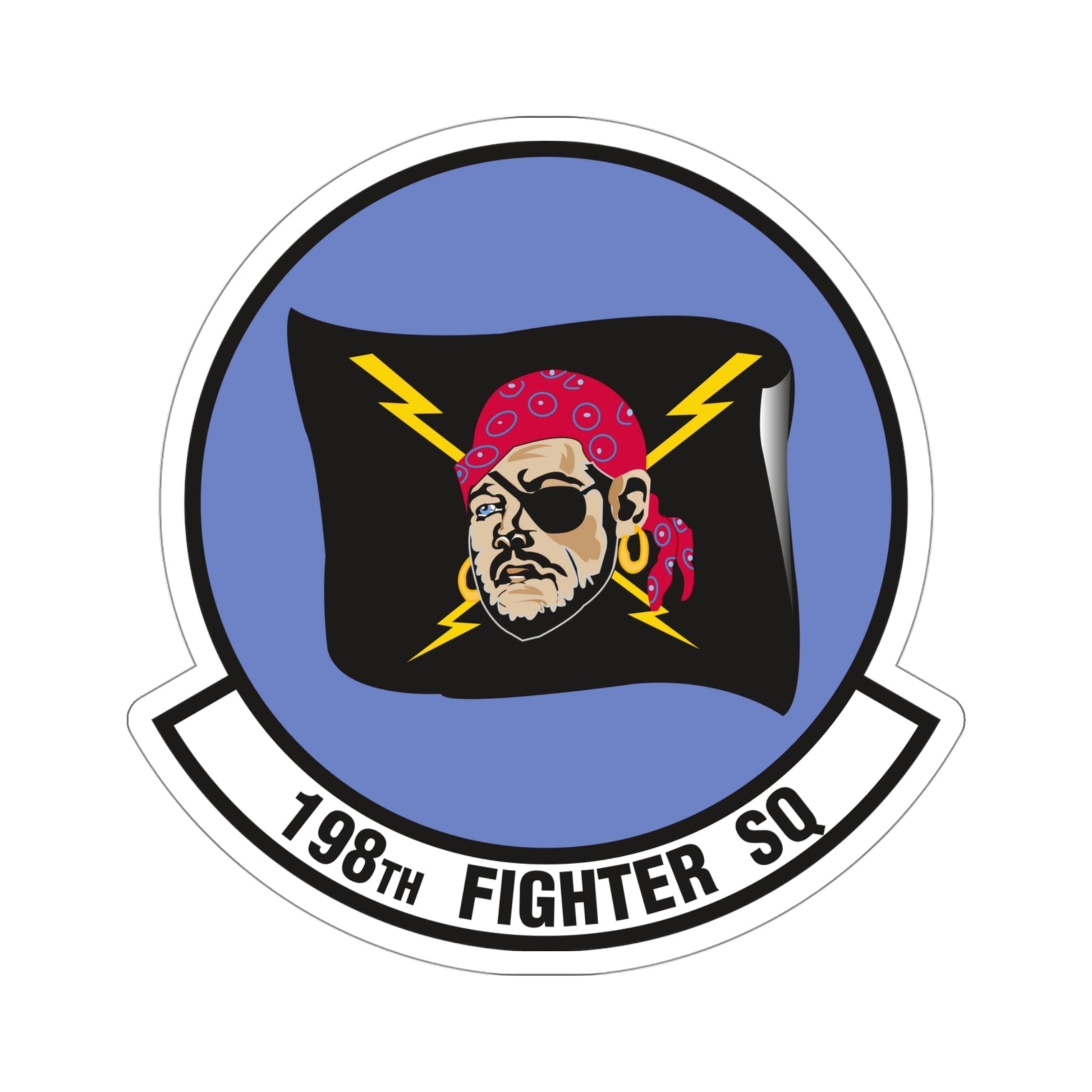 198 Fighter Squadron (U.S. Air Force) STICKER Vinyl Die-Cut Decal-4 Inch-The Sticker Space