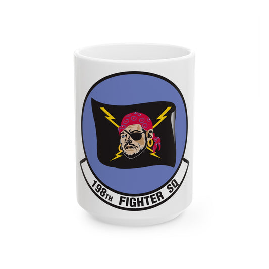 198 Fighter Squadron (U.S. Air Force) White Coffee Mug