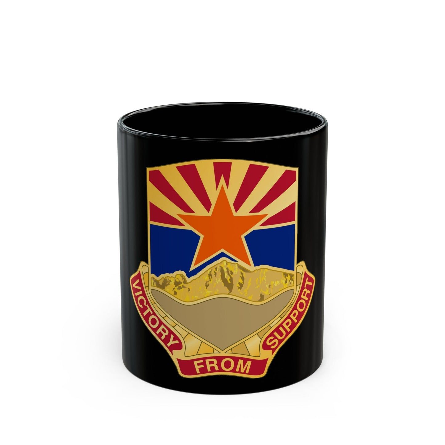 198 Regional Support Group (U.S. Army) Black Coffee Mug-11oz-The Sticker Space