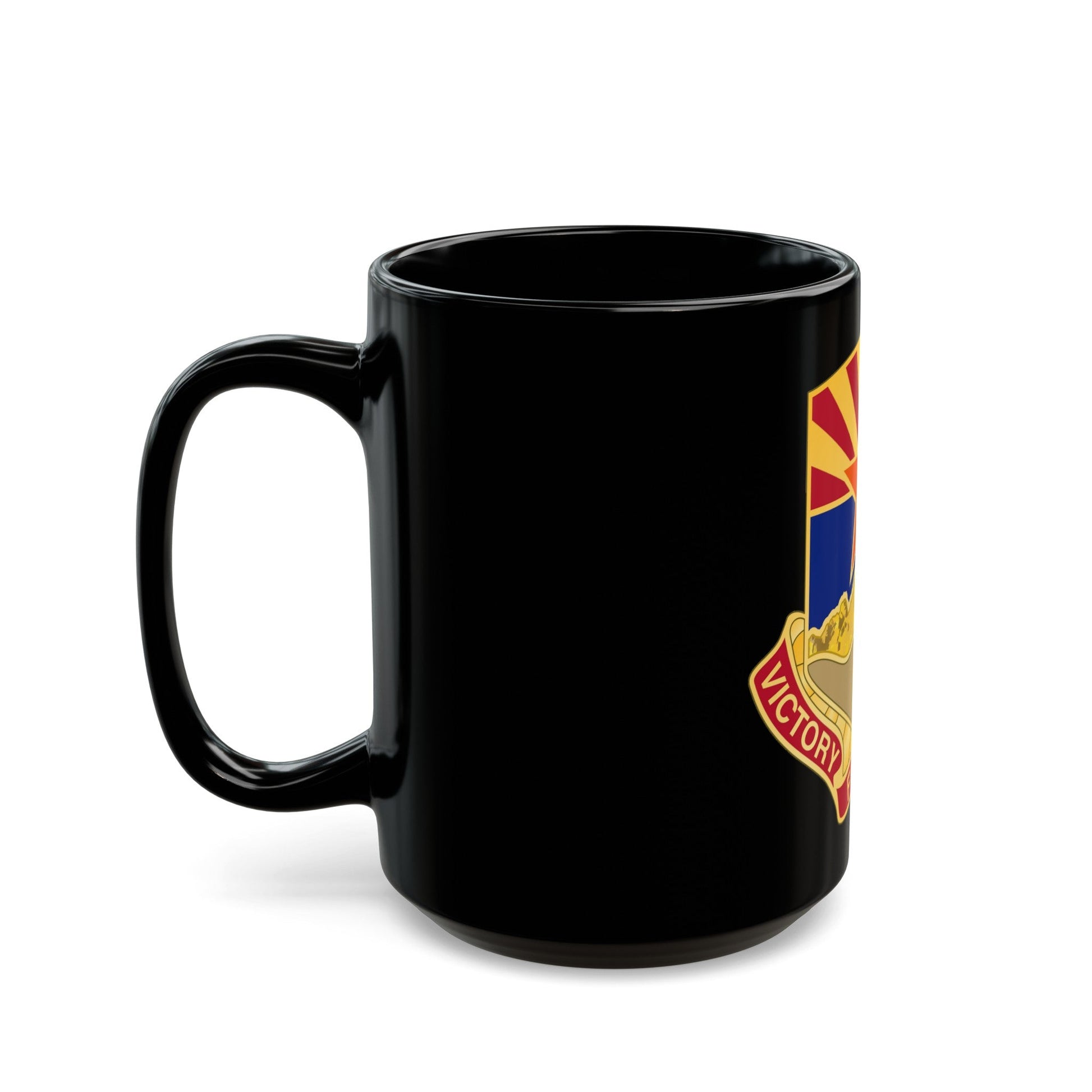 198 Regional Support Group (U.S. Army) Black Coffee Mug-The Sticker Space