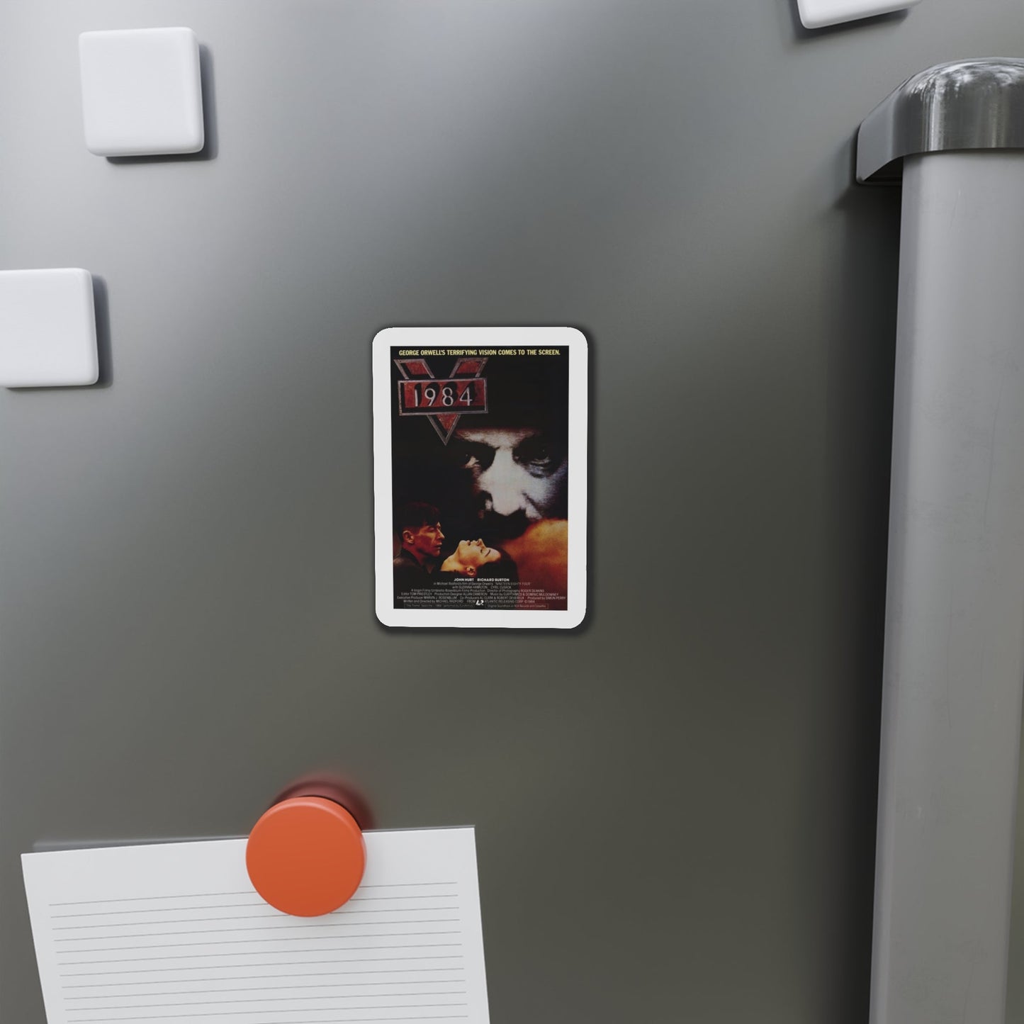 1984 1984 Movie Poster Die-Cut Magnet-The Sticker Space