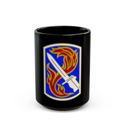 198TH INFANTRY BRIGADE (U.S. Army) Black Coffee Mug-15oz-The Sticker Space