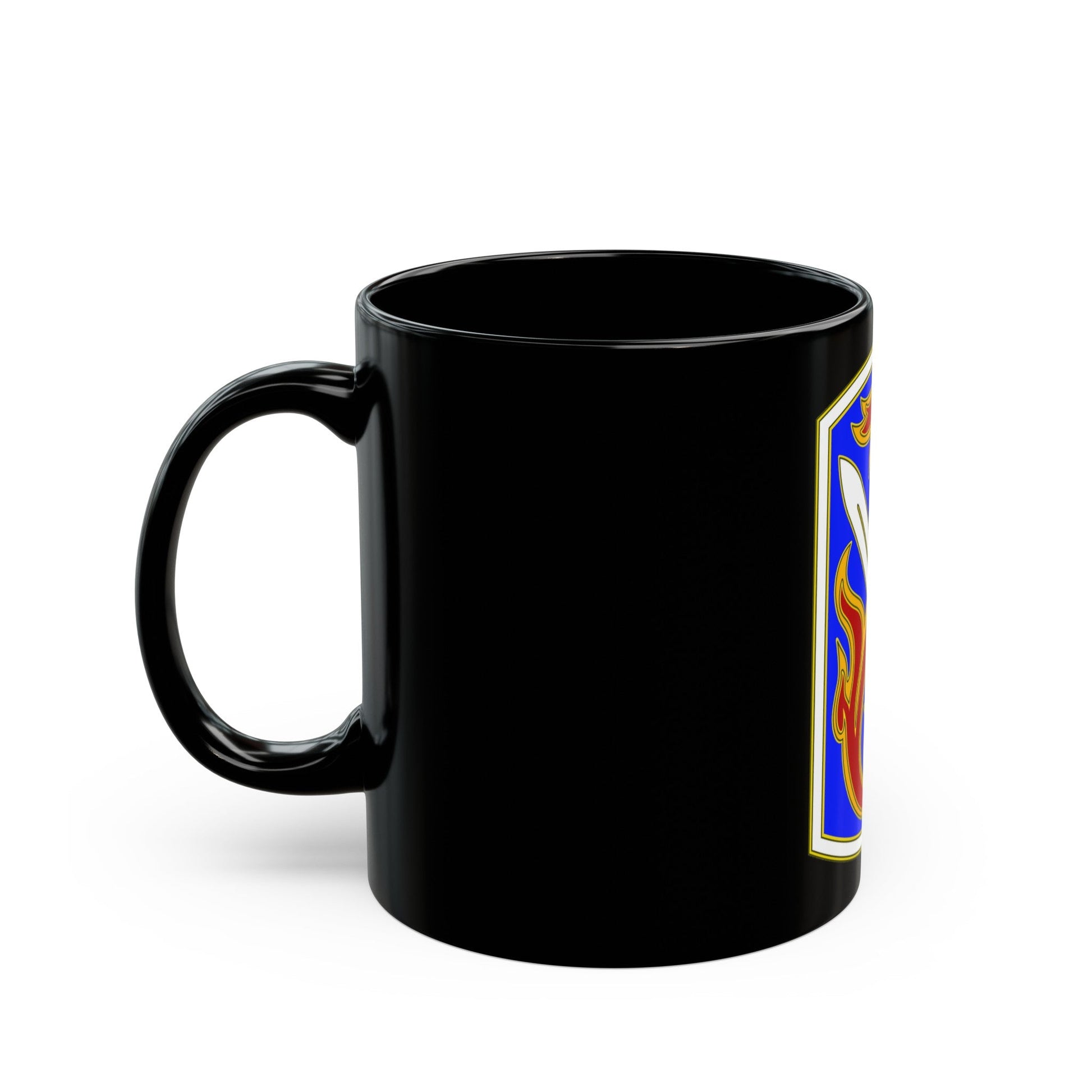 198TH INFANTRY BRIGADE (U.S. Army) Black Coffee Mug-The Sticker Space