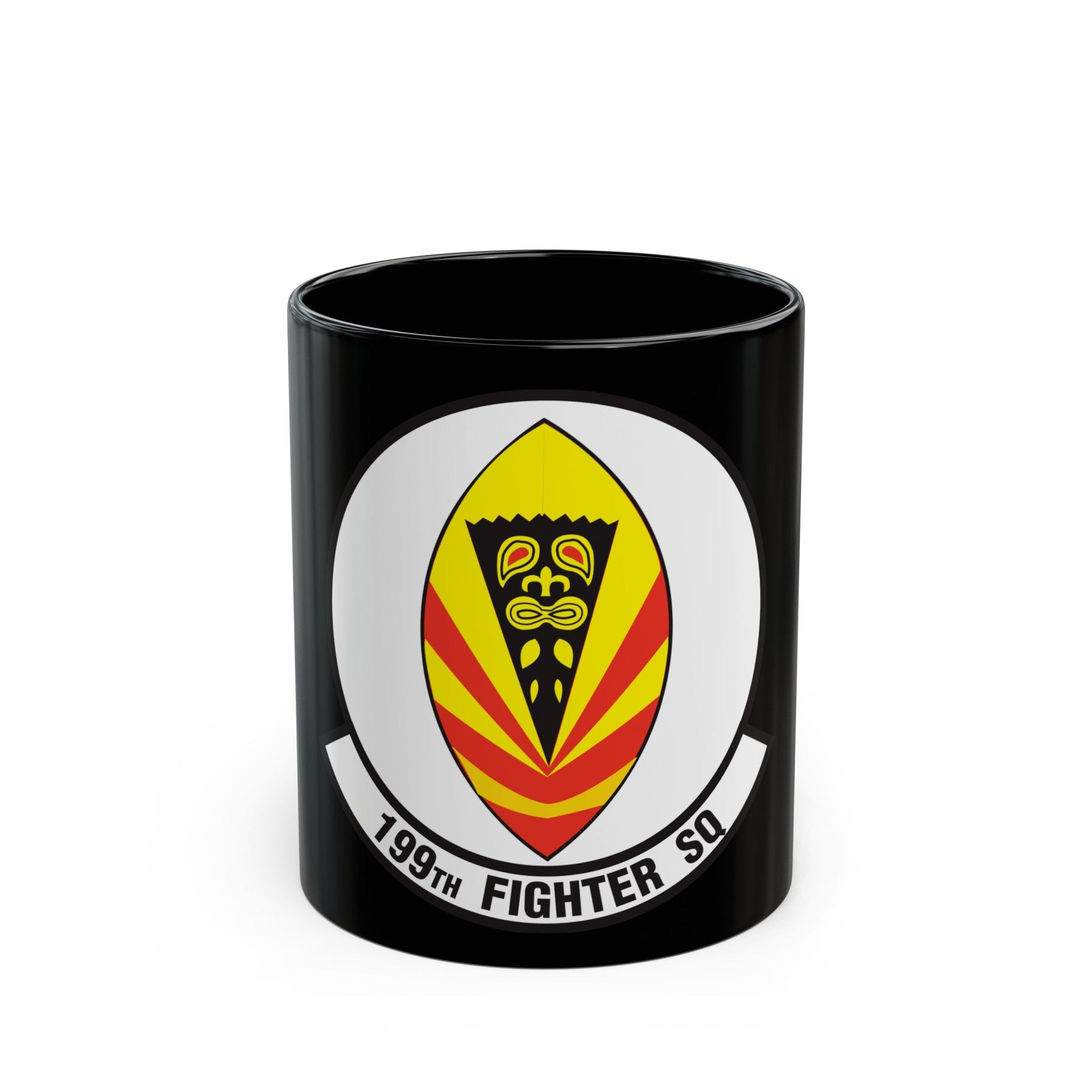 199 Fighter Squadron (U.S. Air Force) Black Coffee Mug-11oz-The Sticker Space