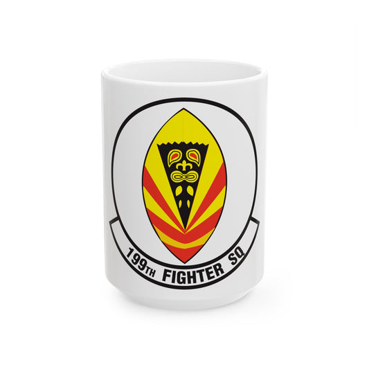 199 Fighter Squadron (U.S. Air Force) White Coffee Mug-15oz-The Sticker Space