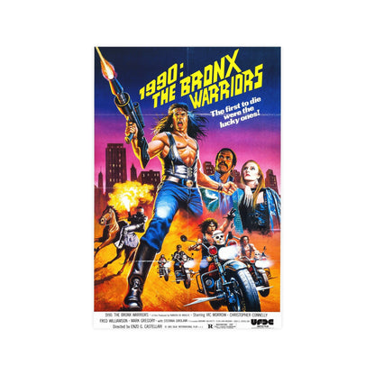 1990 THE BRONX WARRIORS (2) 1982 - Paper Movie Poster-12″ x 18″ (Vertical)-The Sticker Space