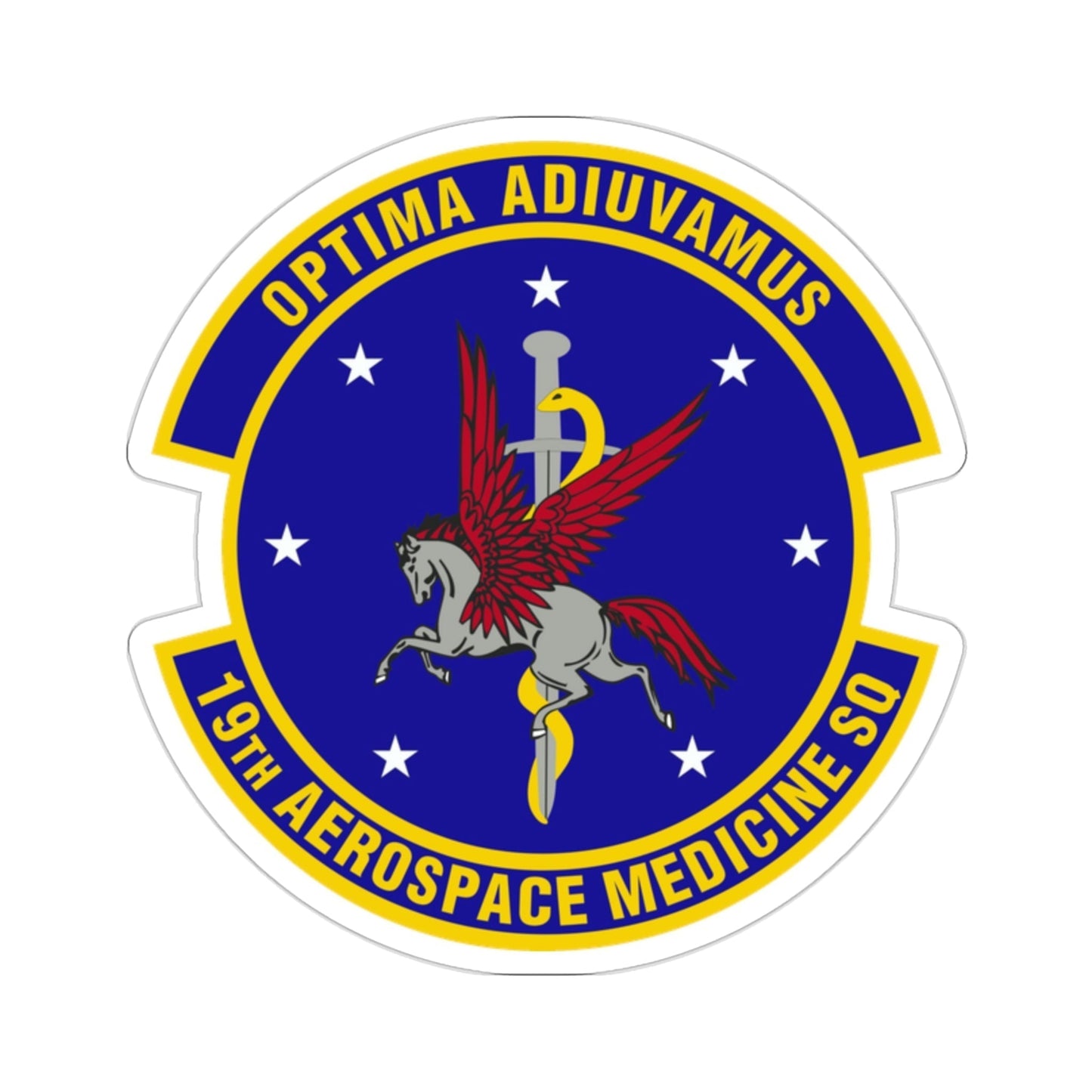 19th Aerospace Medicine Squadron (U.S. Air Force) STICKER Vinyl Die-Cut Decal-2 Inch-The Sticker Space