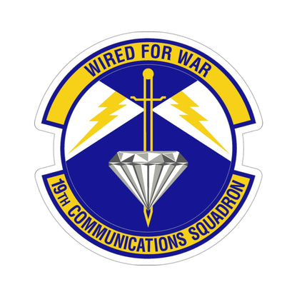 19th Communications Squadron (U.S. Air Force) STICKER Vinyl Die-Cut Decal-3 Inch-The Sticker Space