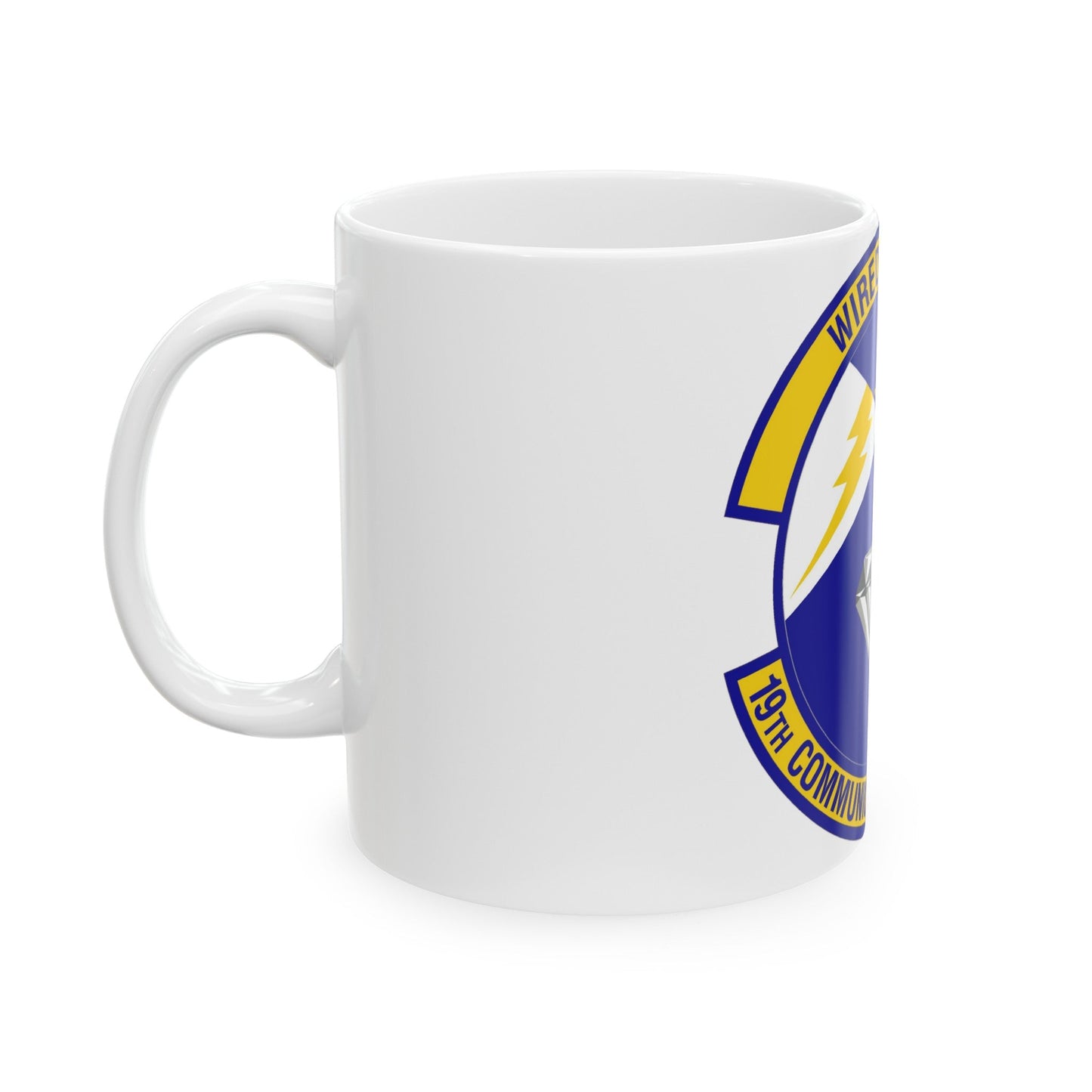 19th Communications Squadron (U.S. Air Force) White Coffee Mug-The Sticker Space
