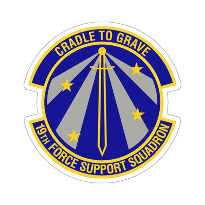 19th Force Support Squadron (U.S. Air Force) STICKER Vinyl Die-Cut Decal-6 Inch-The Sticker Space