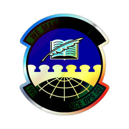 19th Maintenance Operations Squadron (U.S. Air Force) Holographic STICKER Die-Cut Vinyl Decal-5 Inch-The Sticker Space