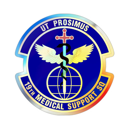 19th Medical Support Squadron (U.S. Air Force) Holographic STICKER Die-Cut Vinyl Decal-2 Inch-The Sticker Space