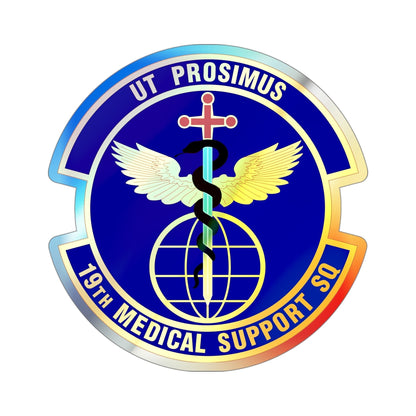 19th Medical Support Squadron (U.S. Air Force) Holographic STICKER Die-Cut Vinyl Decal-4 Inch-The Sticker Space
