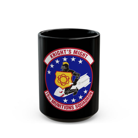 19th Munitions Squadron (U.S. Air Force) Black Coffee Mug-15oz-The Sticker Space