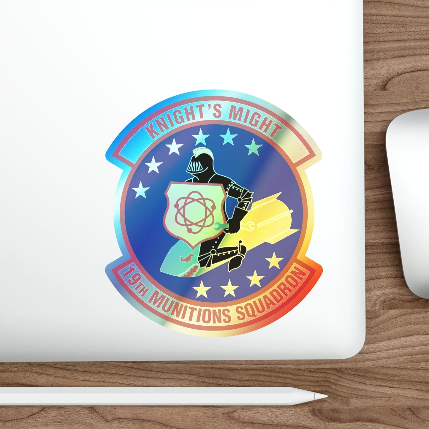 19th Munitions Squadron (U.S. Air Force) Holographic STICKER Die-Cut Vinyl Decal-The Sticker Space