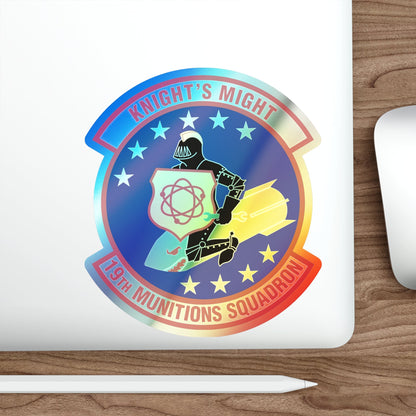 19th Munitions Squadron (U.S. Air Force) Holographic STICKER Die-Cut Vinyl Decal-The Sticker Space