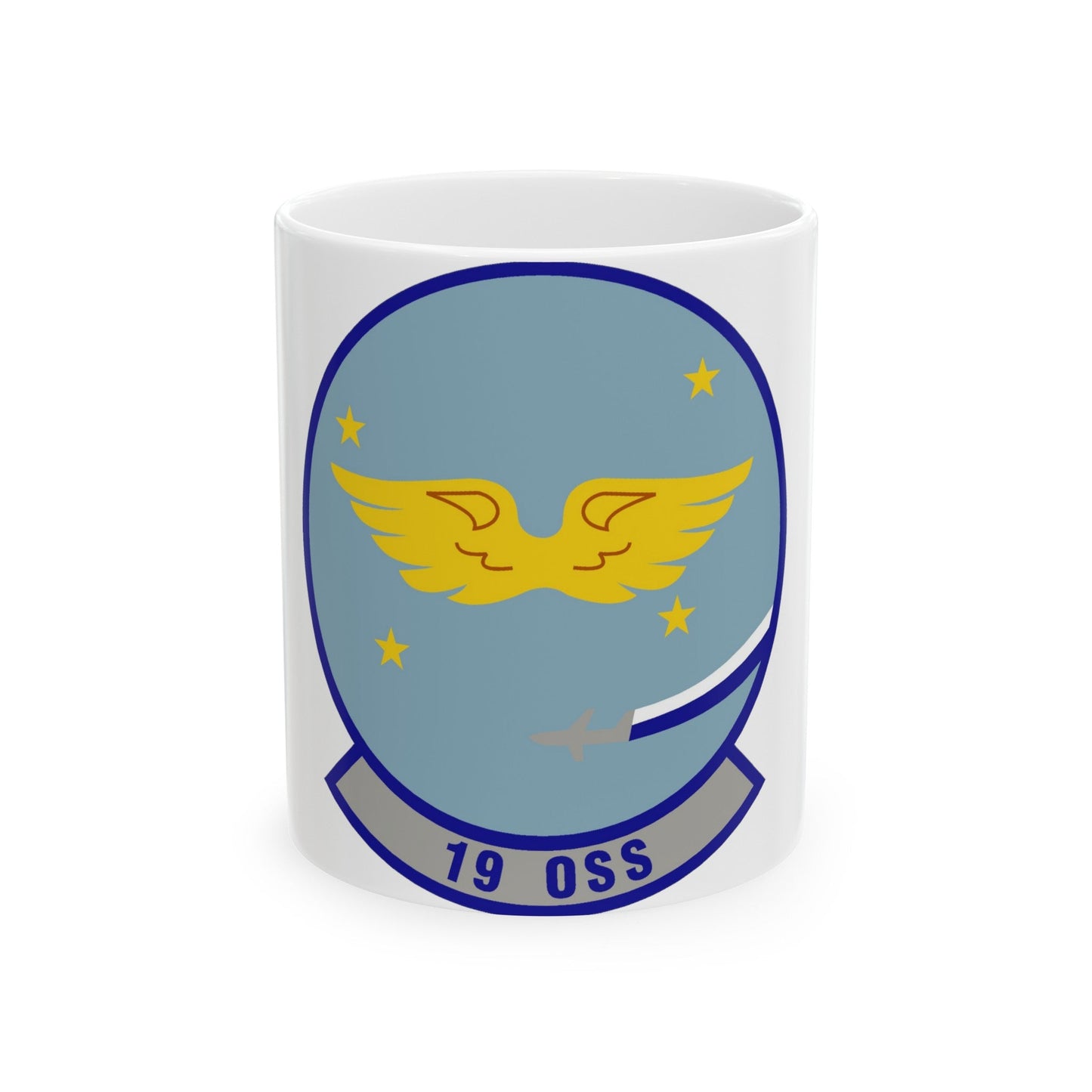 19th Operations Support Squadron (U.S. Air Force) White Coffee Mug-11oz-The Sticker Space