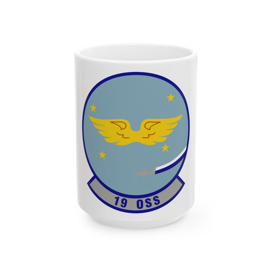 19th Operations Support Squadron (U.S. Air Force) White Coffee Mug-15oz-The Sticker Space