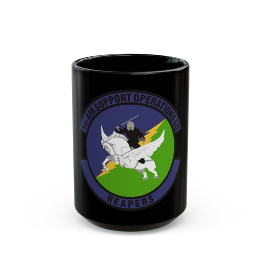1st Air Support Operations Squadron (U.S. Air Force) Black Coffee Mug-15oz-The Sticker Space