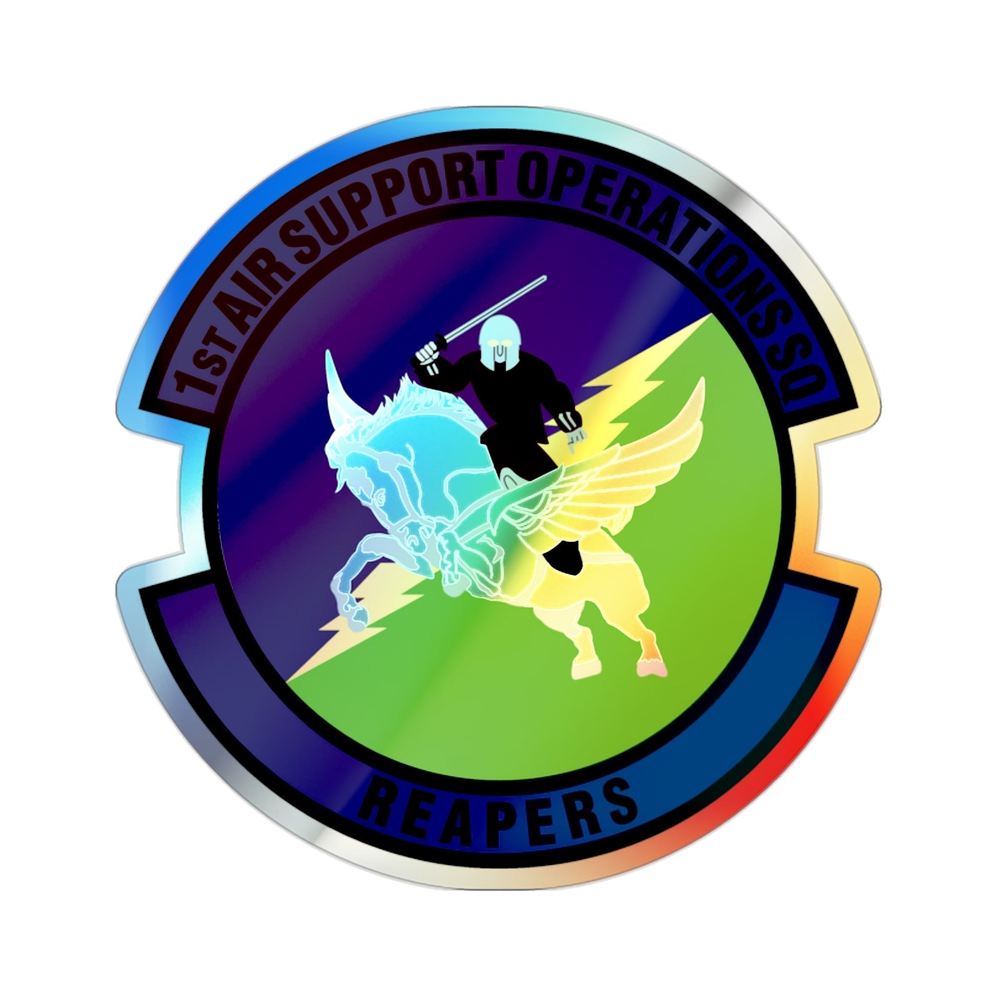 1st Air Support Operations Squadron (U.S. Air Force) Holographic STICKER Die-Cut Vinyl Decal-2 Inch-The Sticker Space