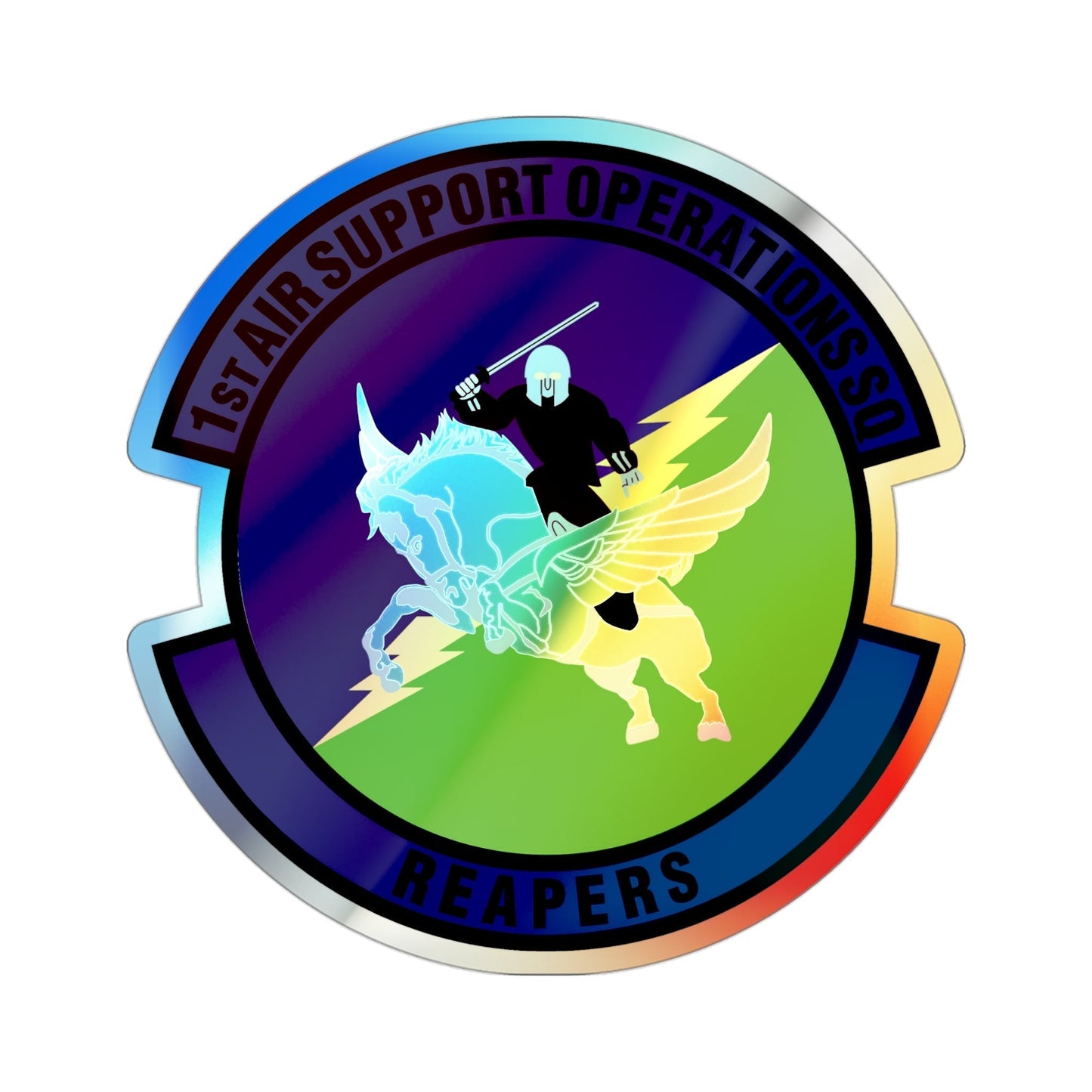 1st Air Support Operations Squadron (U.S. Air Force) Holographic STICKER Die-Cut Vinyl Decal-3 Inch-The Sticker Space