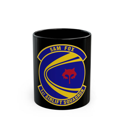 1st Airlift Squadron (U.S. Air Force) Black Coffee Mug-11oz-The Sticker Space