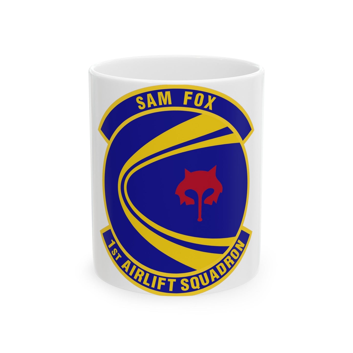 1st Airlift Squadron (U.S. Air Force) White Coffee Mug-11oz-The Sticker Space