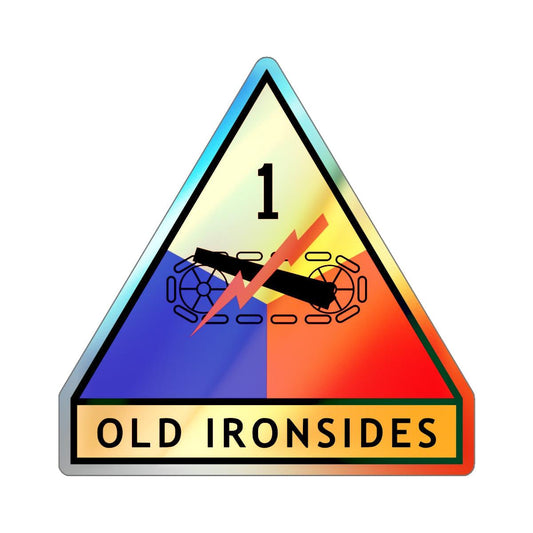 1st Armored Division (U.S. Army) Holographic STICKER Die-Cut Vinyl Decal-6 Inch-The Sticker Space