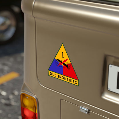 1st Armored Division (U.S. Army) Transparent STICKER Die-Cut Vinyl Decal-The Sticker Space
