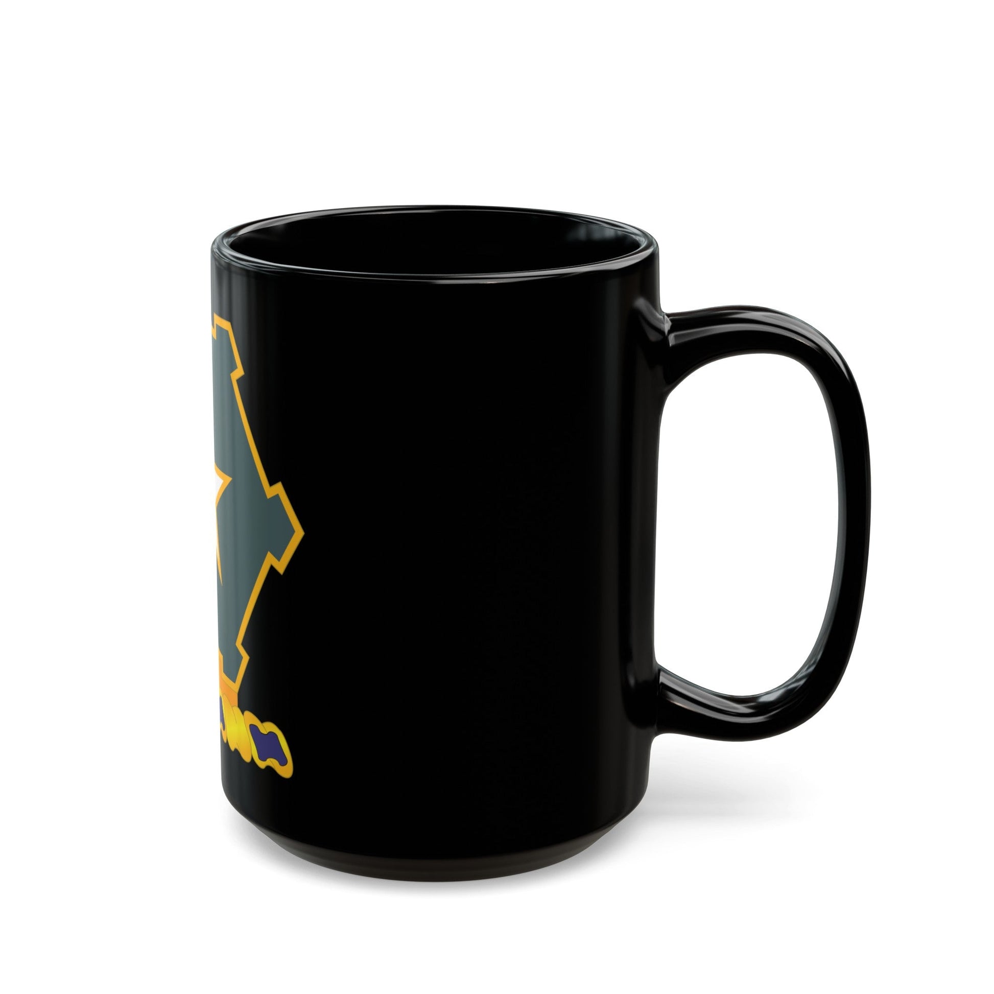 1st Battalion 36th Infantry Regiment (U.S. Army) Black Coffee Mug-The Sticker Space