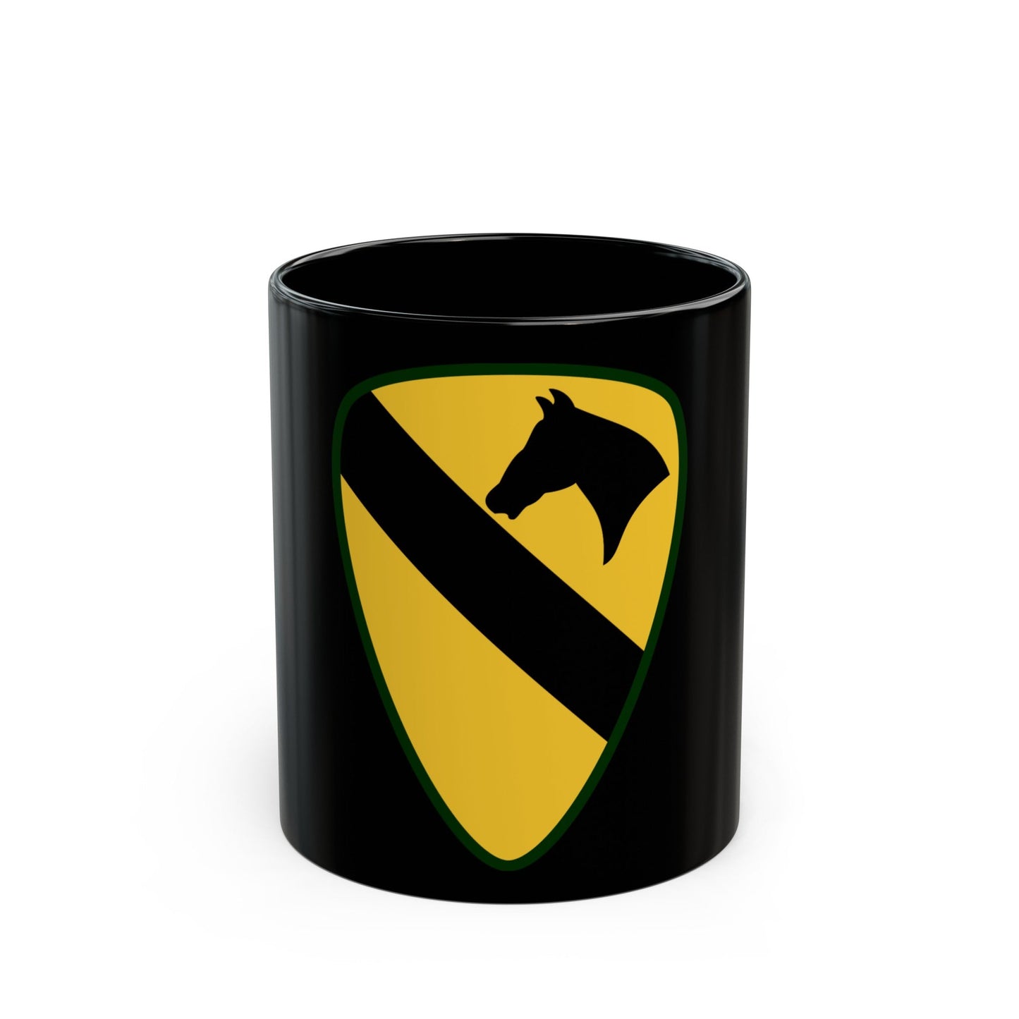 1st Cavalry Division Sustainment Brigade (U.S. Army) Black Coffee Mug-11oz-The Sticker Space