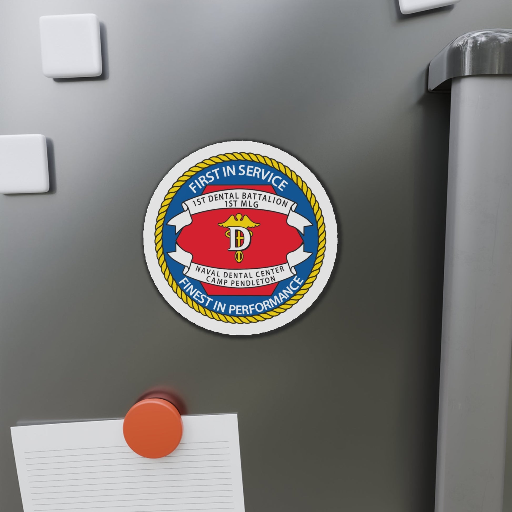 1st Dental Btn Naval Dental Cnt Camp Pendleton (U.S. Navy) Die-Cut Magnet-The Sticker Space