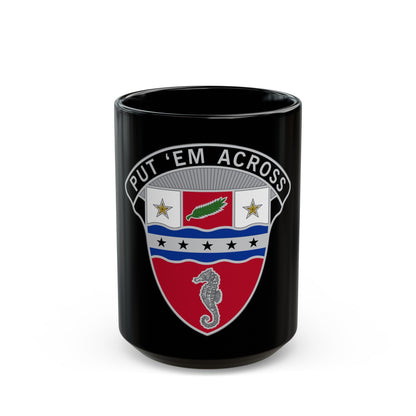 1st Engineer Brigade (U.S. Army) Black Coffee Mug-15oz-The Sticker Space