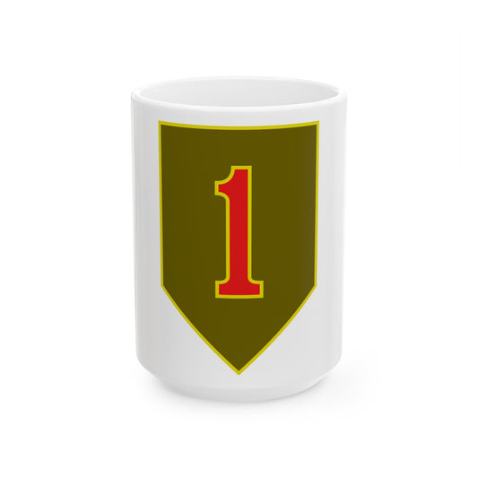 1st Infantry Division (U.S. Army) White Coffee Mug-15oz-The Sticker Space
