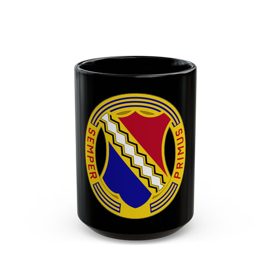1st Infantry Regiment (U.S. Army) Black Coffee Mug-15oz-The Sticker Space