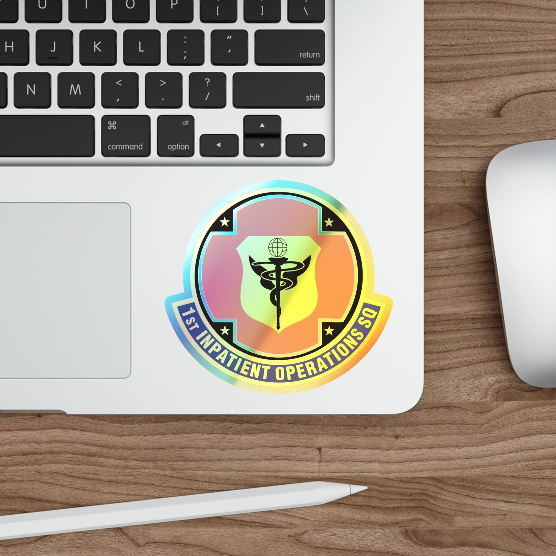 1st Inpatient Operations Squadron (U.S. Air Force) Holographic STICKER Die-Cut Vinyl Decal-The Sticker Space