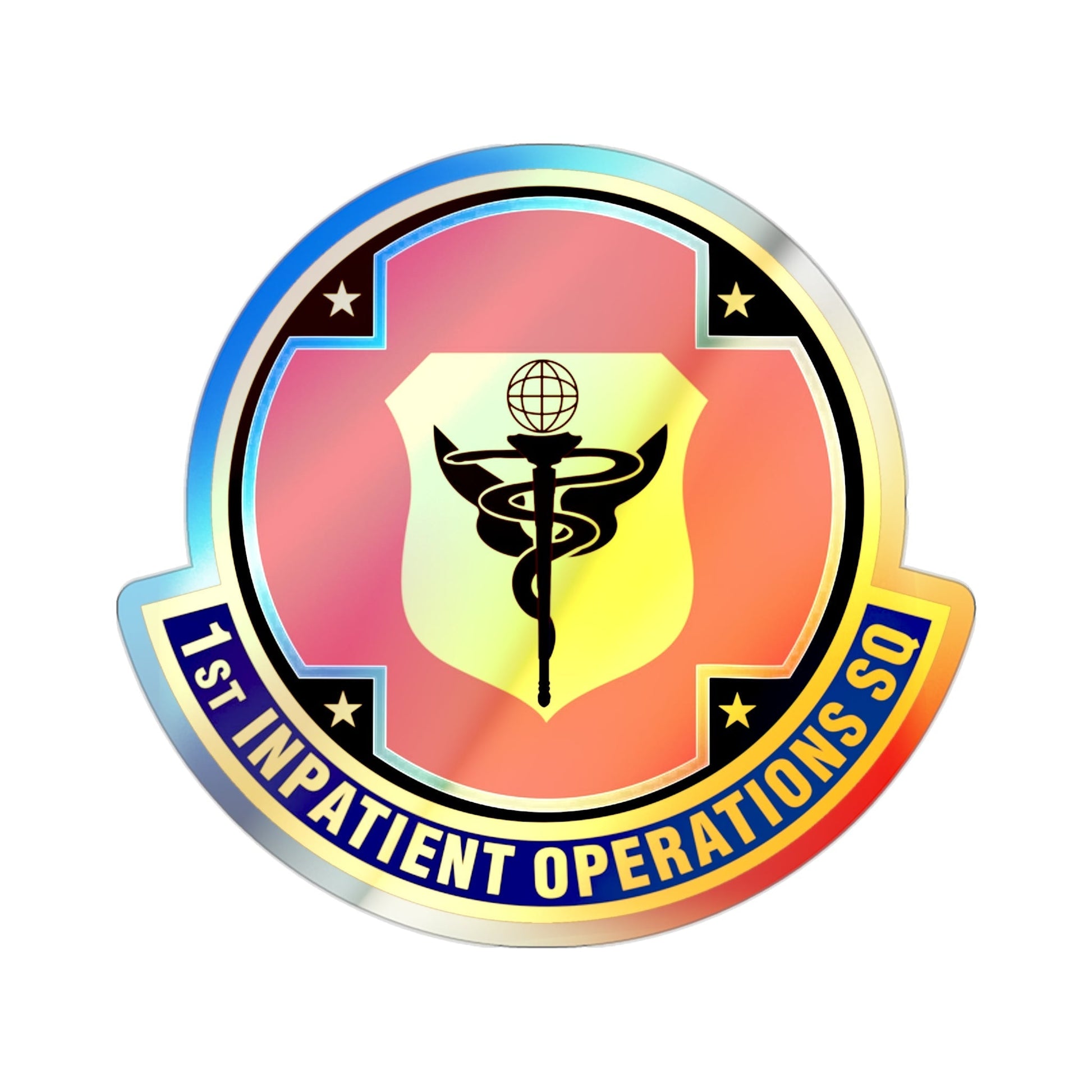 1st Inpatient Operations Squadron (U.S. Air Force) Holographic STICKER Die-Cut Vinyl Decal-2 Inch-The Sticker Space
