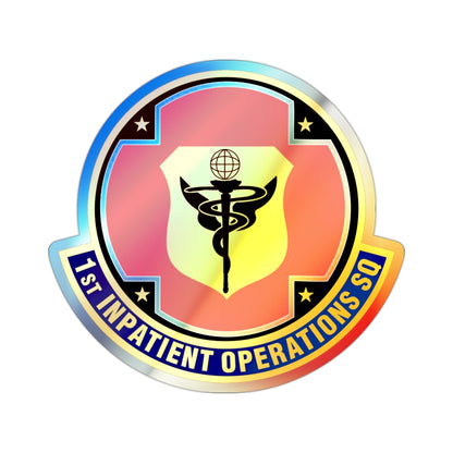 1st Inpatient Operations Squadron (U.S. Air Force) Holographic STICKER Die-Cut Vinyl Decal-2 Inch-The Sticker Space