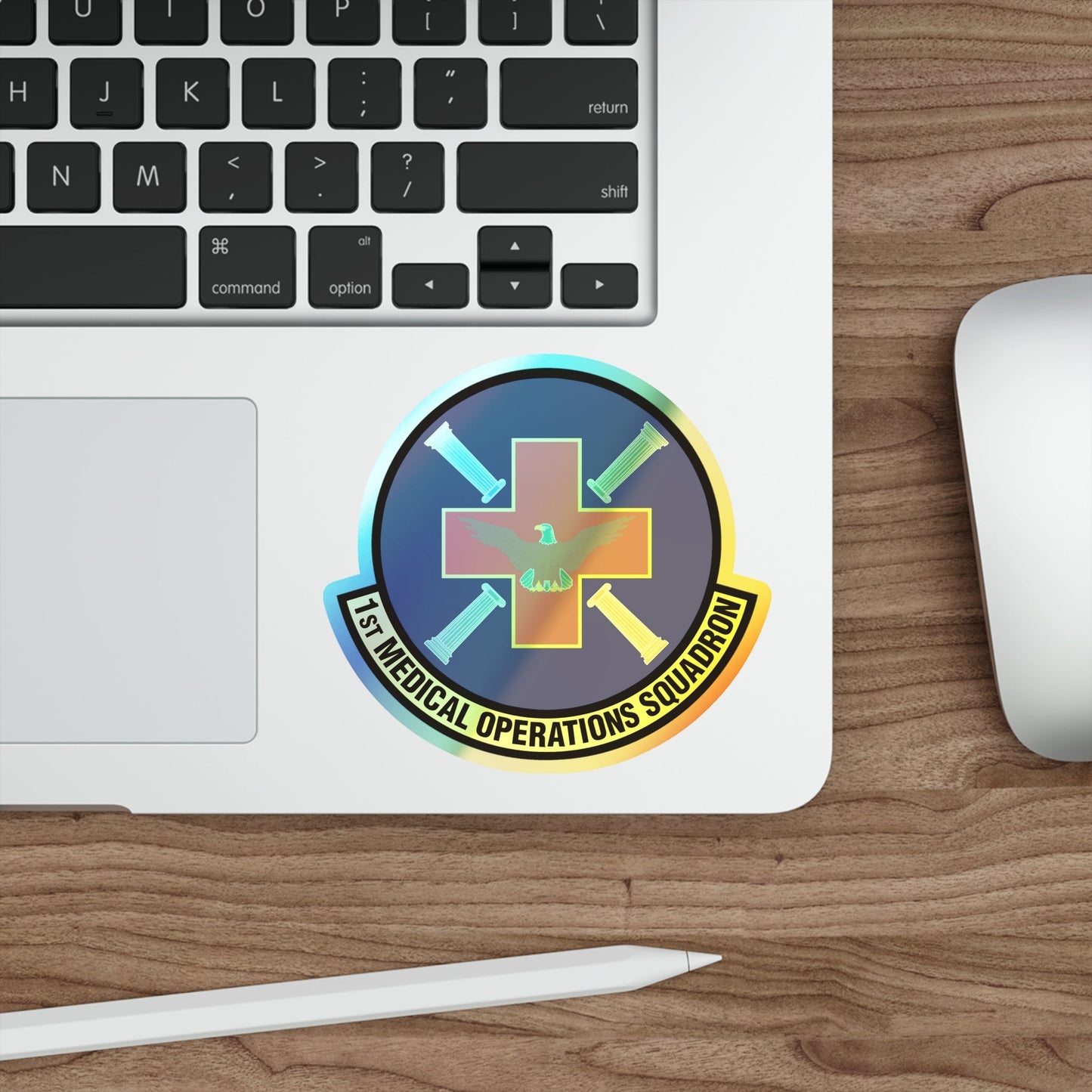 1st Medical Operations Squadron (U.S. Air Force) Holographic STICKER Die-Cut Vinyl Decal-The Sticker Space