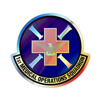 1st Medical Operations Squadron (U.S. Air Force) Holographic STICKER Die-Cut Vinyl Decal-3 Inch-The Sticker Space