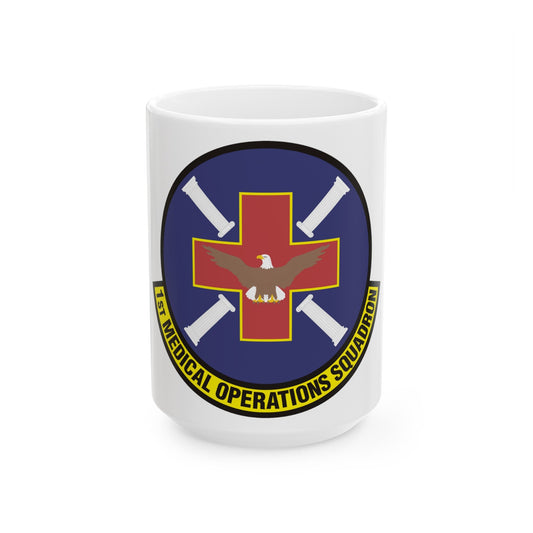 1st Medical Operations Squadron (U.S. Air Force) White Coffee Mug-15oz-The Sticker Space