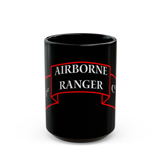 1st Ranger Infantry Company (U.S. Army) Black Coffee Mug-15oz-The Sticker Space