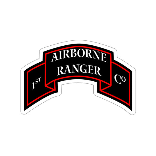 1st Ranger Infantry Company (U.S. Army) STICKER Vinyl Die-Cut Decal-6 Inch-The Sticker Space