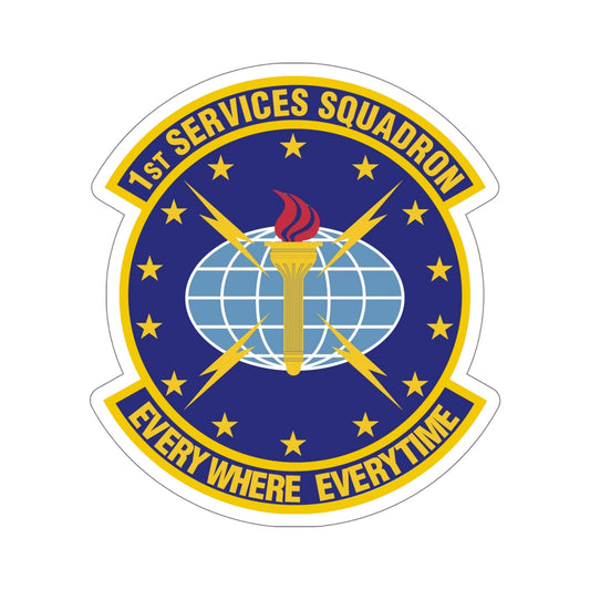 1st Services Squadron (U.S. Air Force) STICKER Vinyl Die-Cut Decal-6 Inch-The Sticker Space