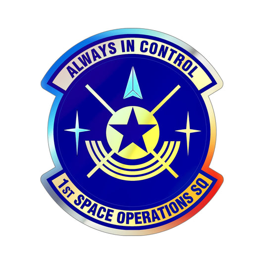 1st Space Operations Squadron (U.S. Air Force) Holographic STICKER Die-Cut Vinyl Decal-6 Inch-The Sticker Space
