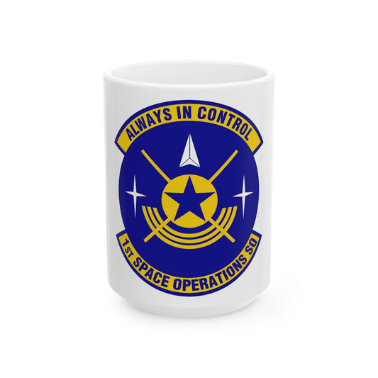 1st Space Operations Squadron (U.S. Air Force) White Coffee Mug-15oz-The Sticker Space